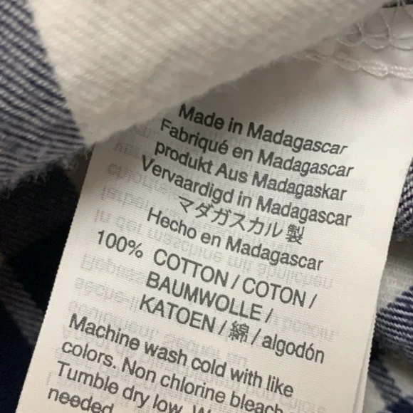 Womens J. Crew Plaid Long Sleeve Front Tie Shirt Dress - Picture 5 of 7